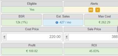 Seller Amp — alerte DG Dangerous Goods, produits fragiles ou dangereux